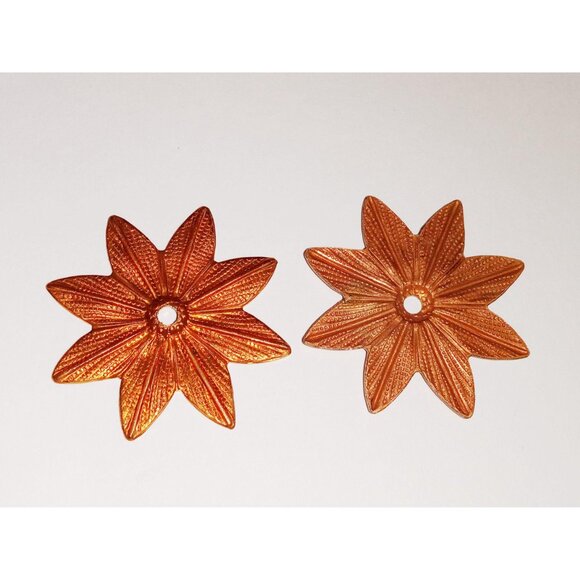 Vintage Rosette Japanese Copper Stamping 31mm - Picture 3 of 4